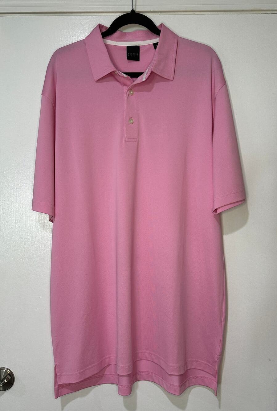 Dunning Golf Men's Performance Golf Pink Polo Size XL New w/o Tags